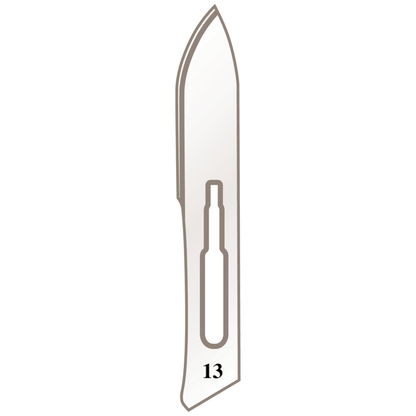Lame da bisturi n° 13 per manico n° 3 – Lunghezza 8,5 cm