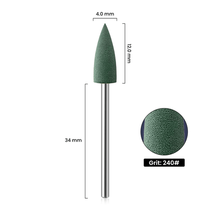 Polissoir à ongles en silicone vert – Soin des ongles, vue 2