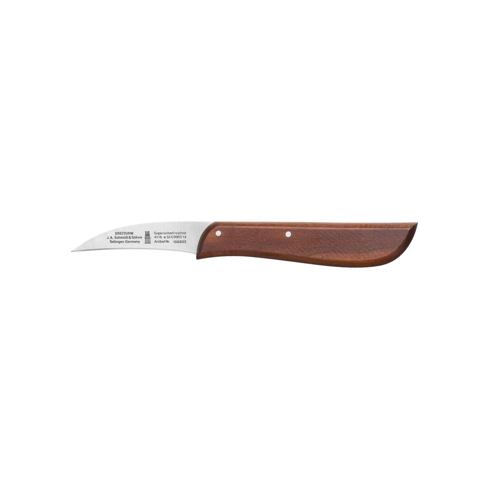 Solingen vegetable knife wooden curved blade – Stainless steel