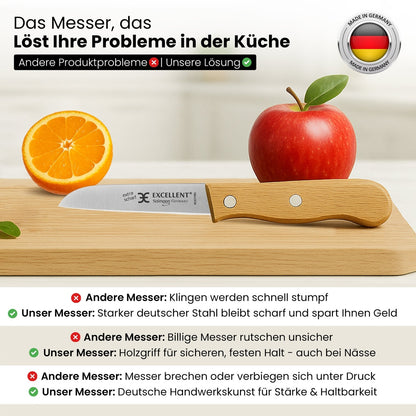 Cuchillo de cocina de Solingen - hoja recta – forma de mango ergonómica, vista 7