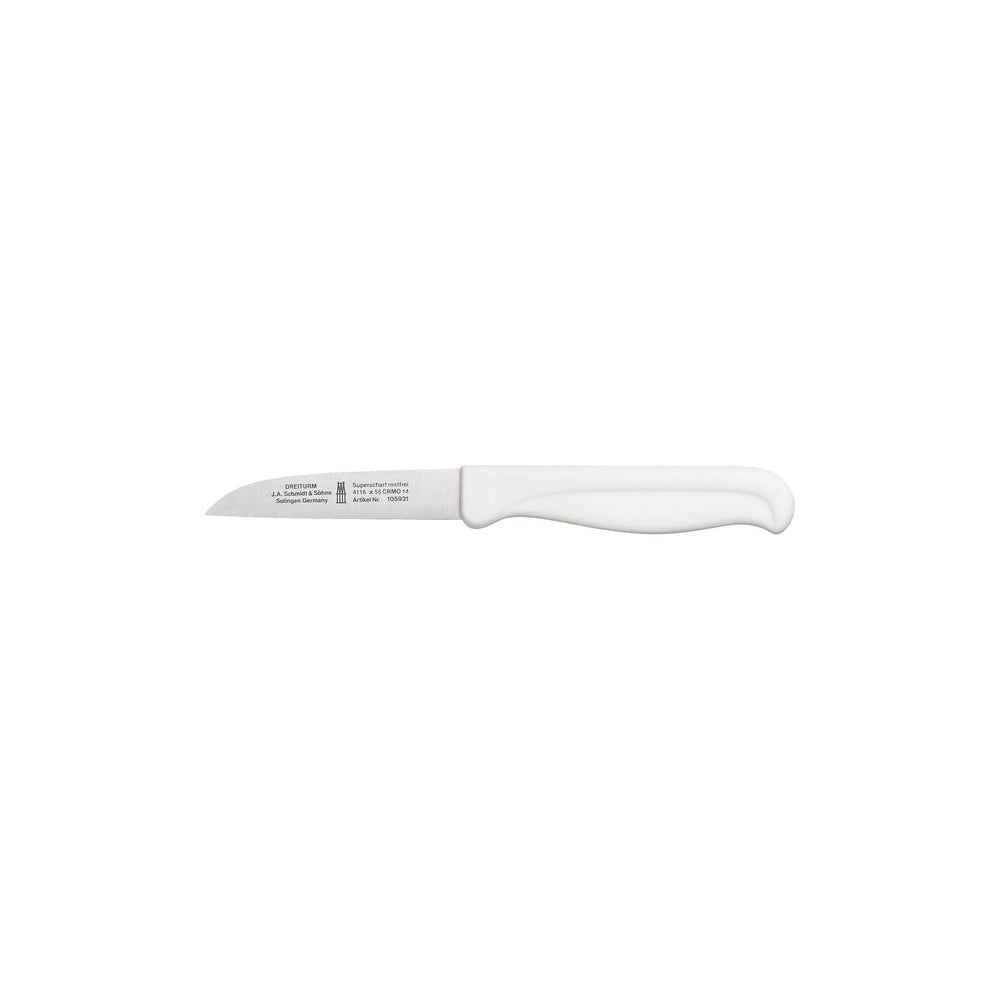 Solingen paring knife white & straight – Special steel