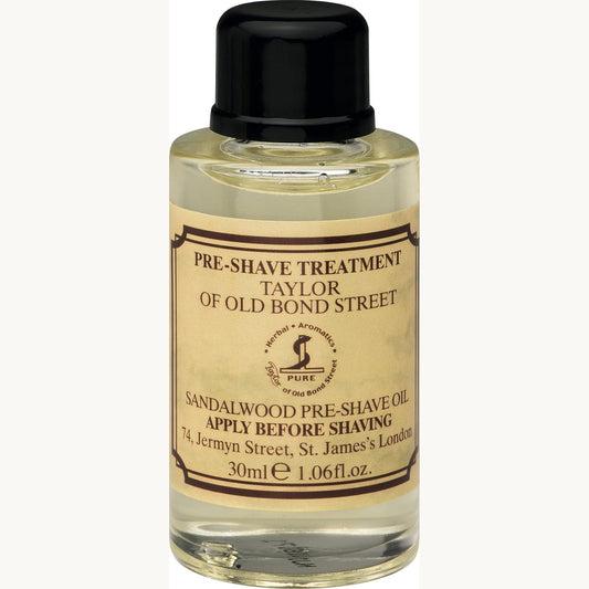 Taylor of Old Bond Street Sandalwood Pre-Shave Oil – Wet shaving