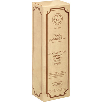 Taylor of Old Bond Street Sandelholz Rasiercreme Tube – Nassrasur, Ansicht 2