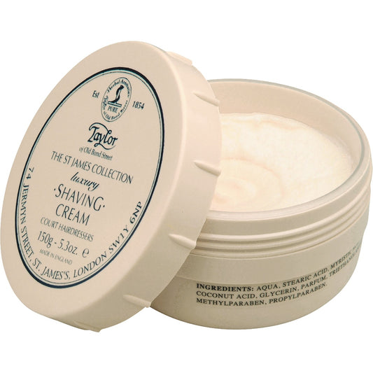 Taylor of Old Bond Street St. James Collection scheercrème in pot 150 ml