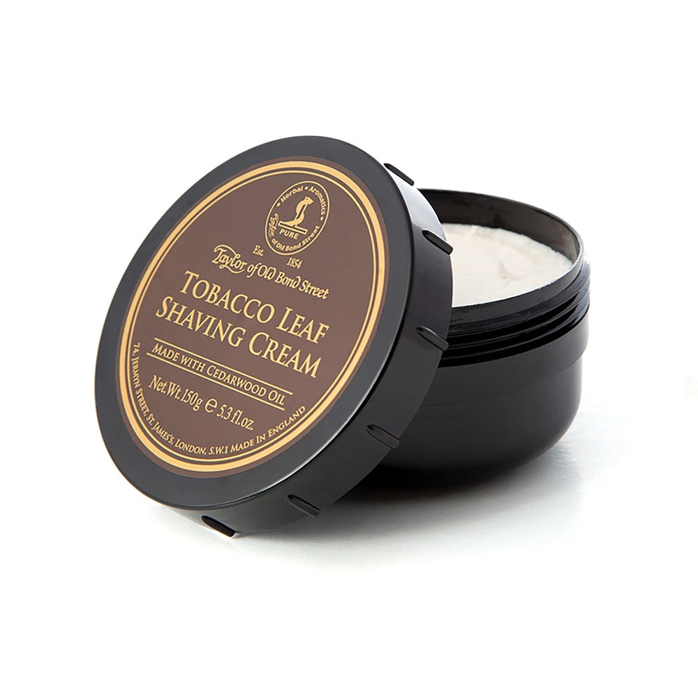 Crema da barba Taylor of Old Bond Street Tobacco Leaf in ciotola – Rasatura a umido