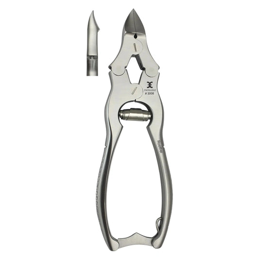 Nageltang met hefboomoverbrenging, 16 cm, van roestvrij staal met ergonomische greep
