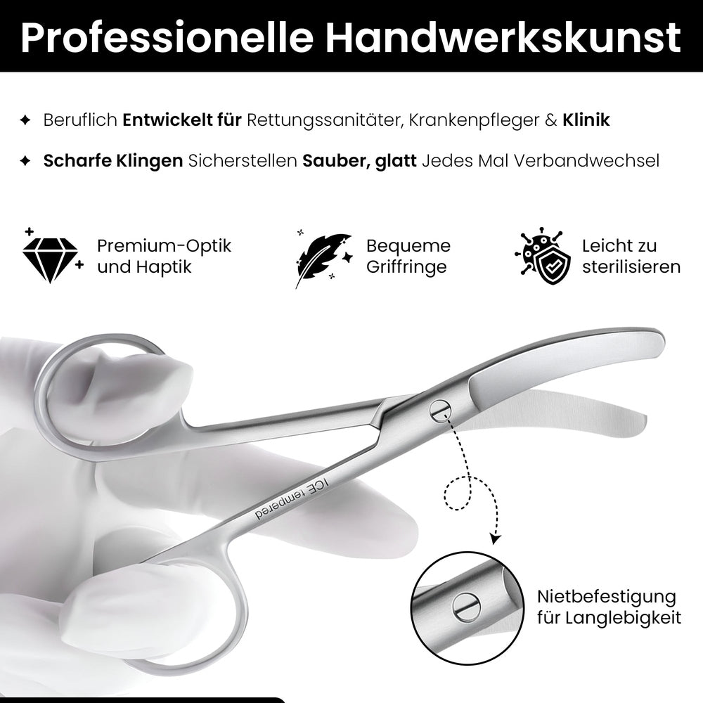 Verbandschaar gebogen snijblad – gebogen snijkant