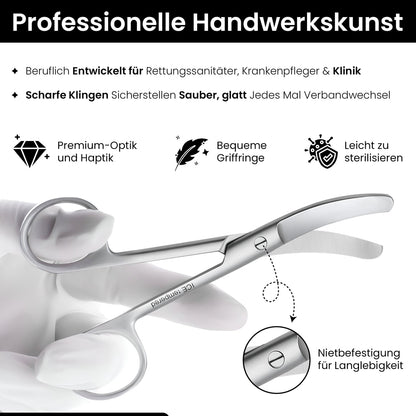 Verbandschaar gebogen snijblad – gebogen snijkant