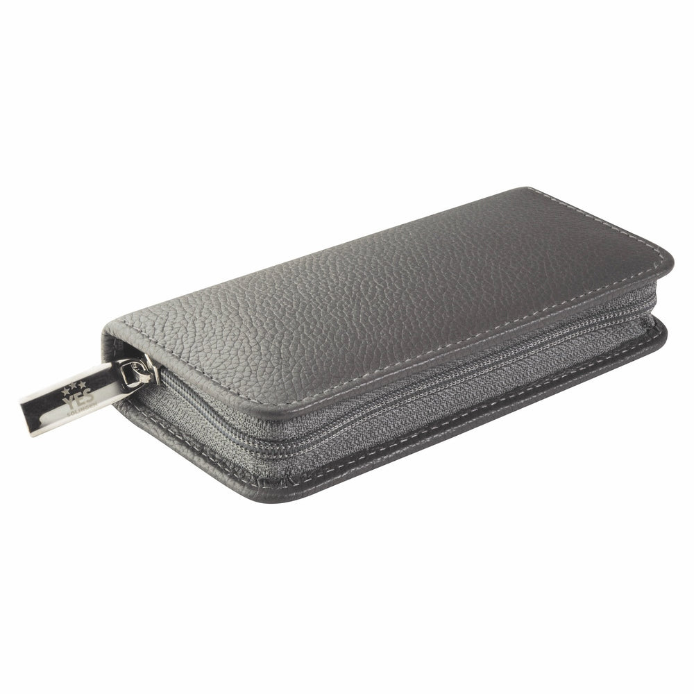 YES Solingen manicure zip case taupe 5-piece – Steel (instruments), leather (case), view 3