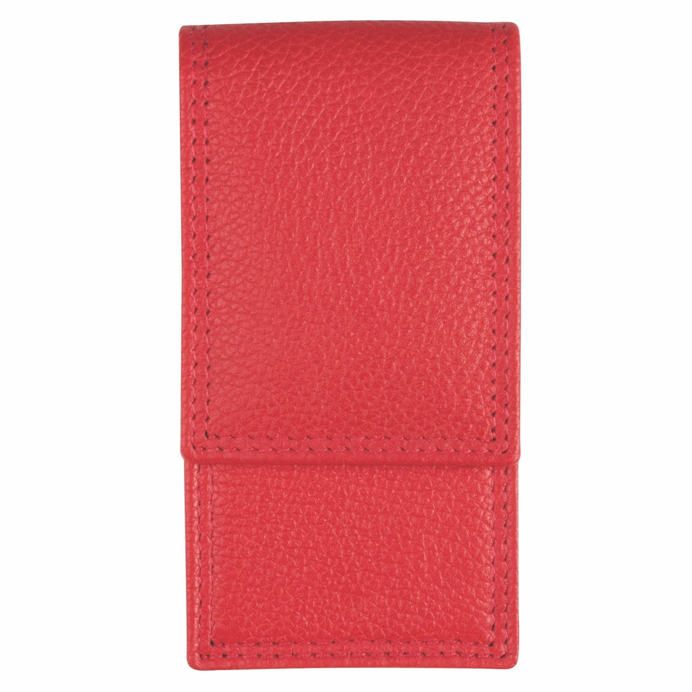 YES Solingen manicure pocket case red 3-piece – Nickel-plated steel (instruments), leather (case), view 2