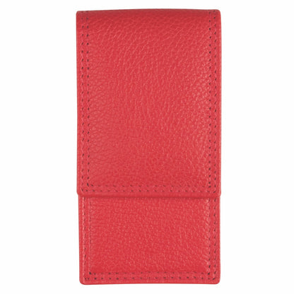 YES Solingen manicure pocket case red 3-piece – Nickel-plated steel (instruments), leather (case), view 2