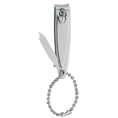 YES Solingen nail clippers with chain and file – Length 6 cm
