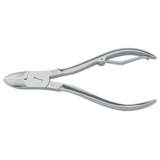 YES Solingen nail nippers small – Special steel, nickel-plated, with folding spring