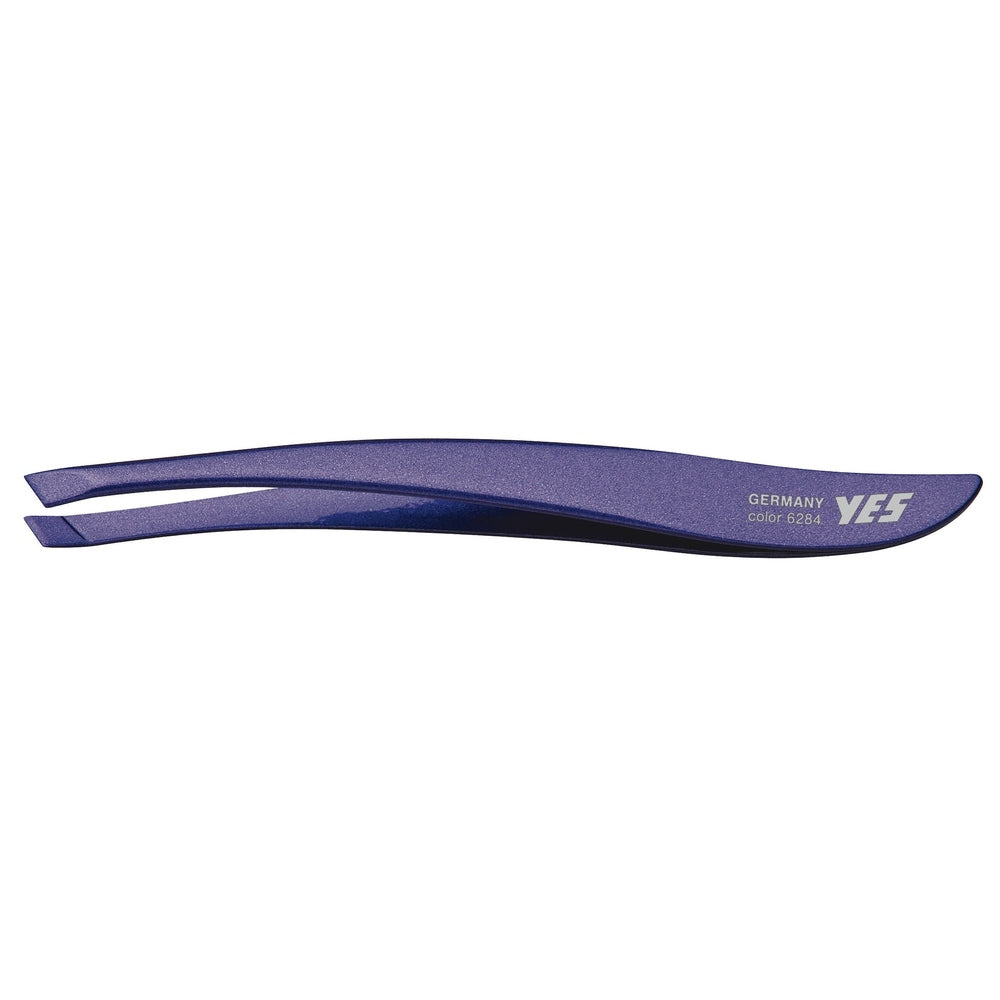 Pinzetta YES Solingen fashion Zetty inox obliqua lilla – Acciaio speciale, inox, forma ergonomica