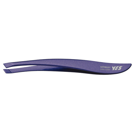 Pinzetta YES Solingen fashion Zetty inox obliqua lilla – Acciaio speciale, inox, forma ergonomica