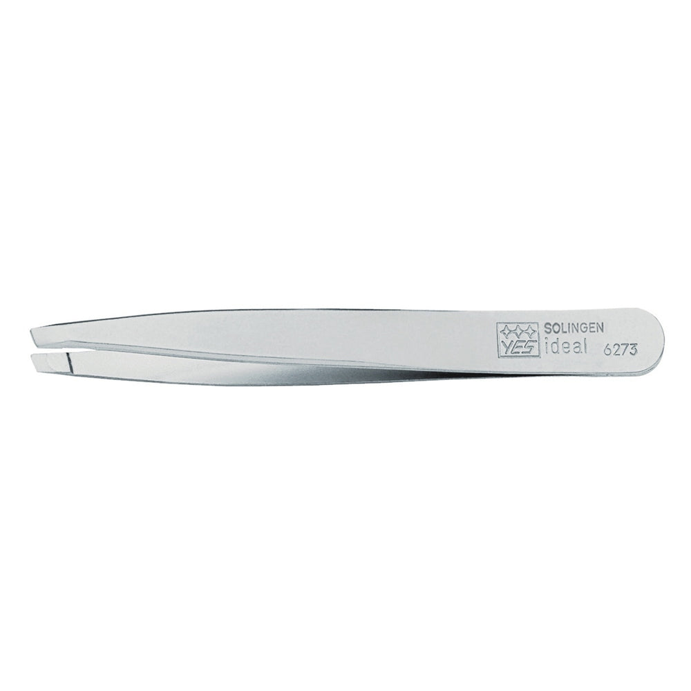 Pinza YES Solingen ideal mate oblicua – Acero especial, niquelado, superficie mate
