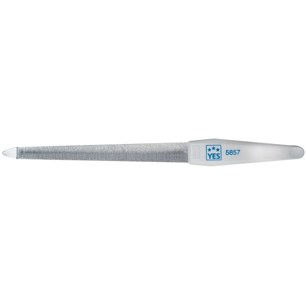 YES Solingen sapphire shaping file curved – Special steel, chrome-plated, curved shape