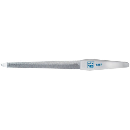 YES Solingen sapphire shaping file curved – Special steel, chrome-plated, curved shape