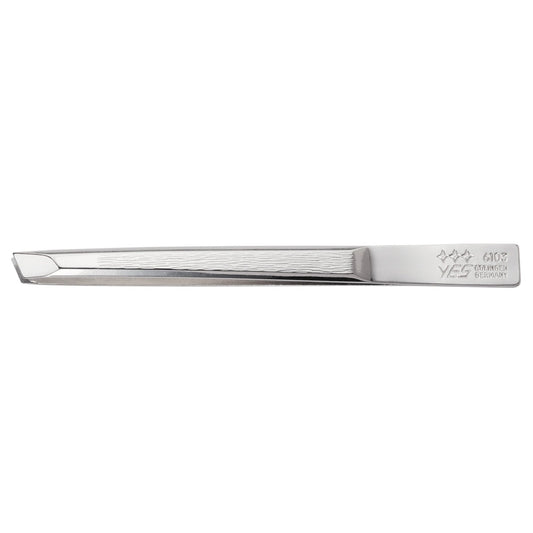 Pinzetta YES Solingen obliqua piccola – Acciaio speciale, nichelato