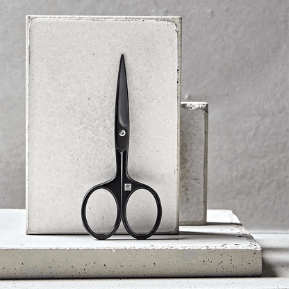 ZWILLING premium beard scissors made of stainless steel black – ergonomic handle shape