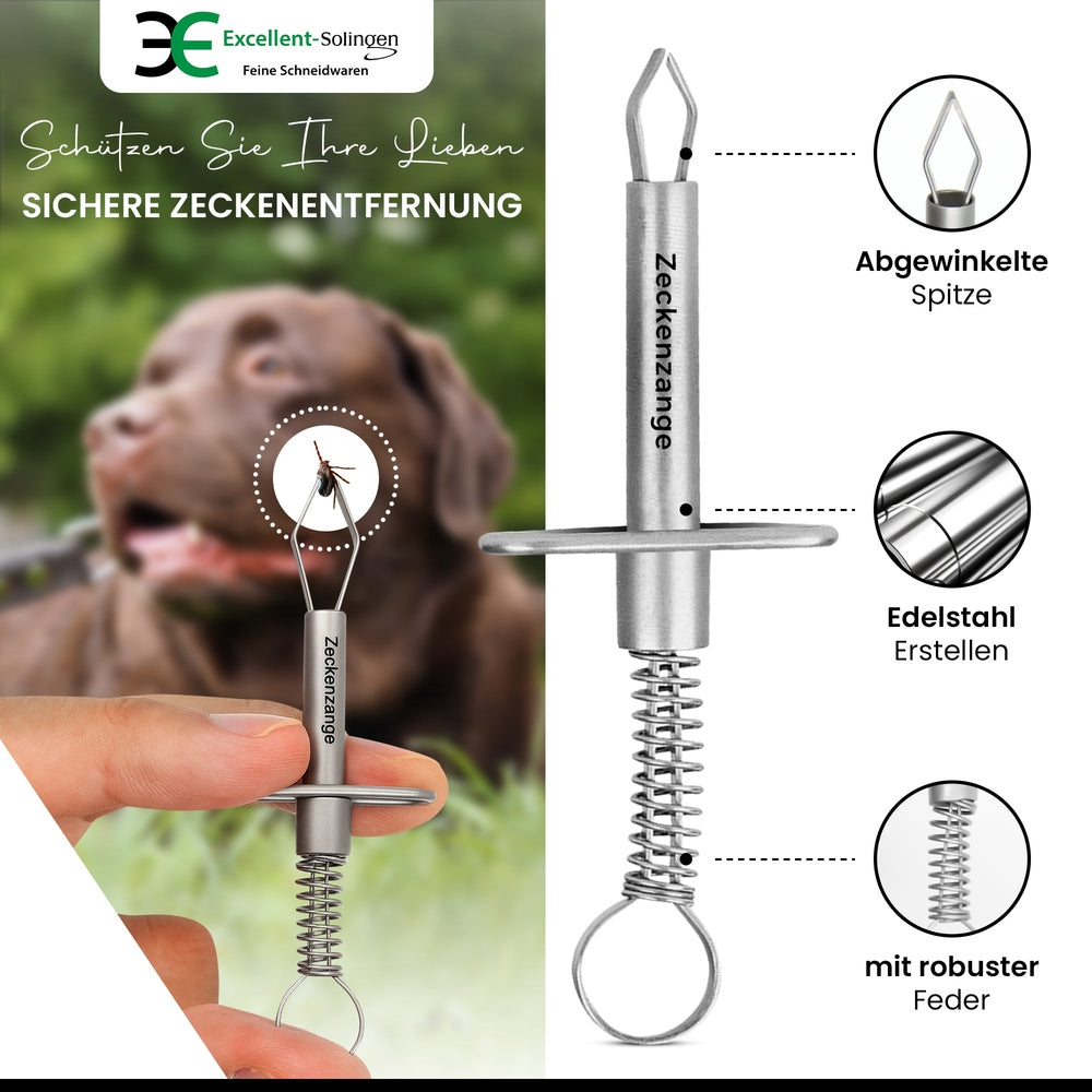 Pince à tiques avec étrier de maintien pour animaux – Acier inoxydable, vue 7