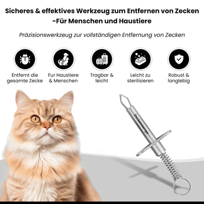 Pince à tiques avec étrier de maintien pour animaux – Acier inoxydable, vue 4
