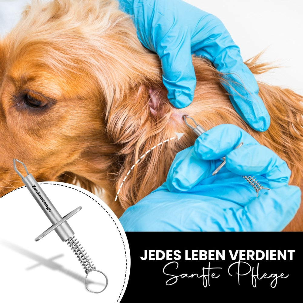 Pince à tiques avec étrier de maintien pour animaux – Soin des pieds